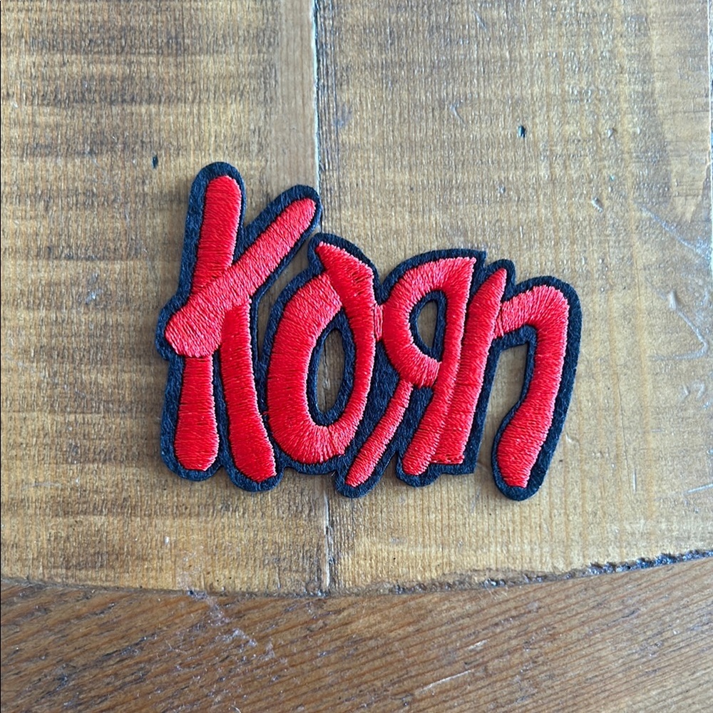 Red Embroidered Patch